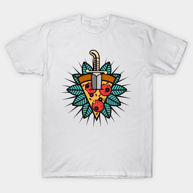 Pizza Tatt T-Shirt by Woah_Jonny